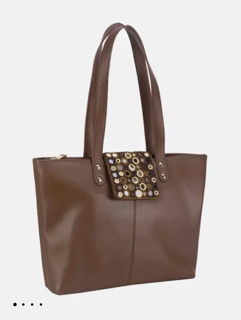 Camel Brown Leather Bag